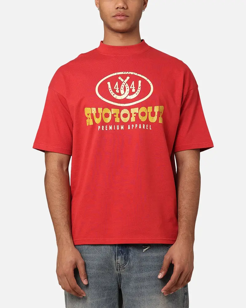 404 Horseshoe Horizon T-Shirt Red 1