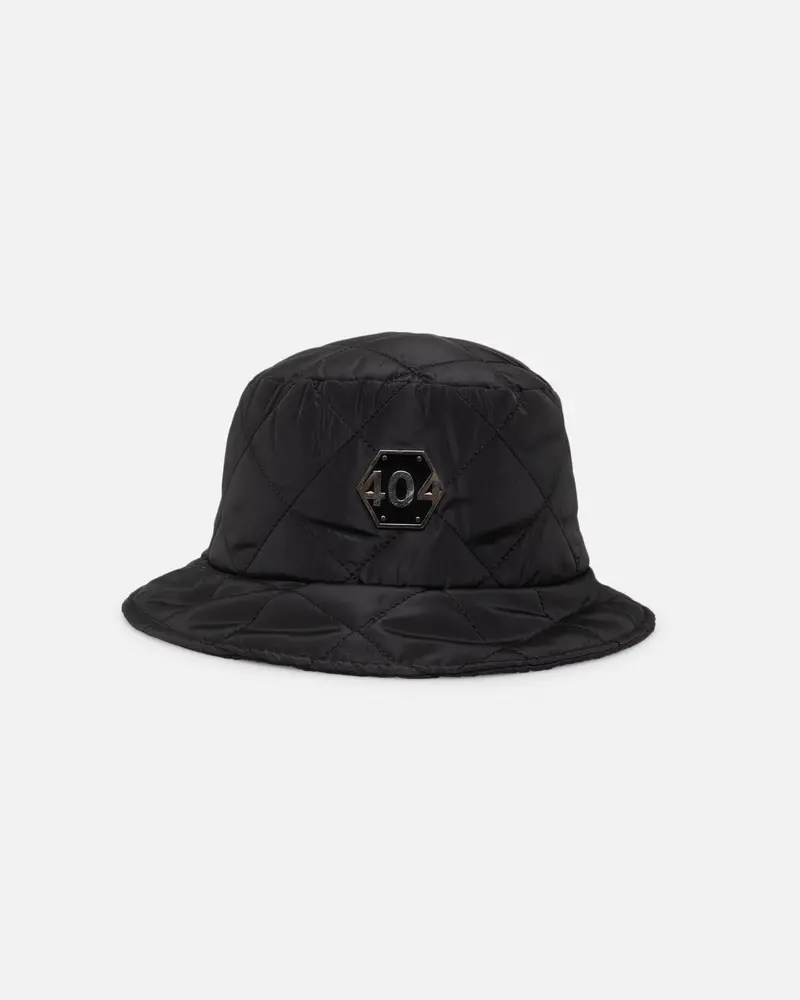 404 Quilted Bucket Hat Black 1