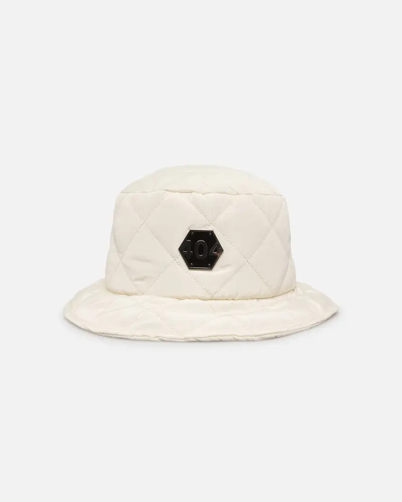 404 Quilted Bucket Hat Off White 1