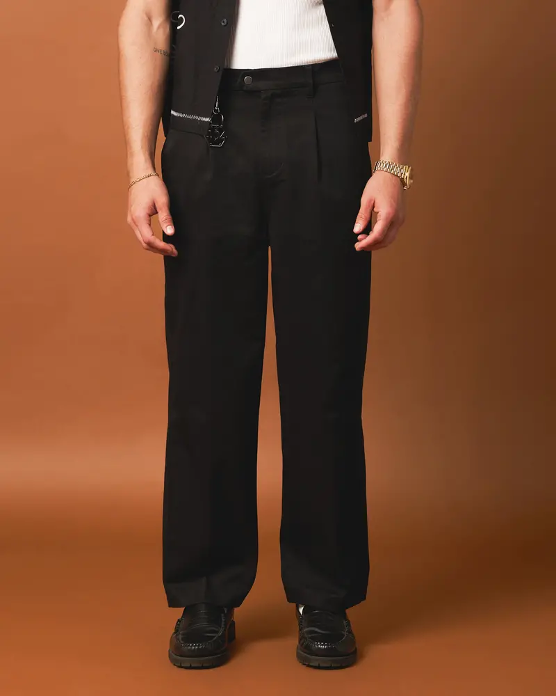 404 Studio High Waist Trousers Black 1