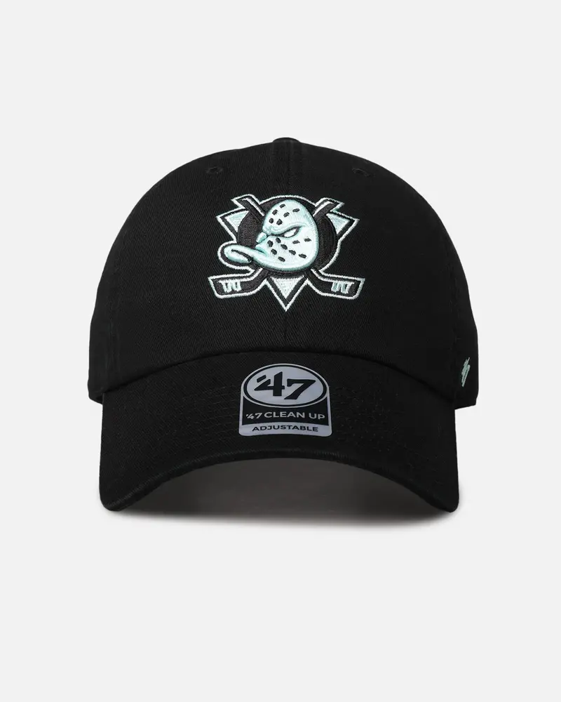 47 Brand Anaheim Ducks 47 Clean Up Strapback Black/Turquoise 1