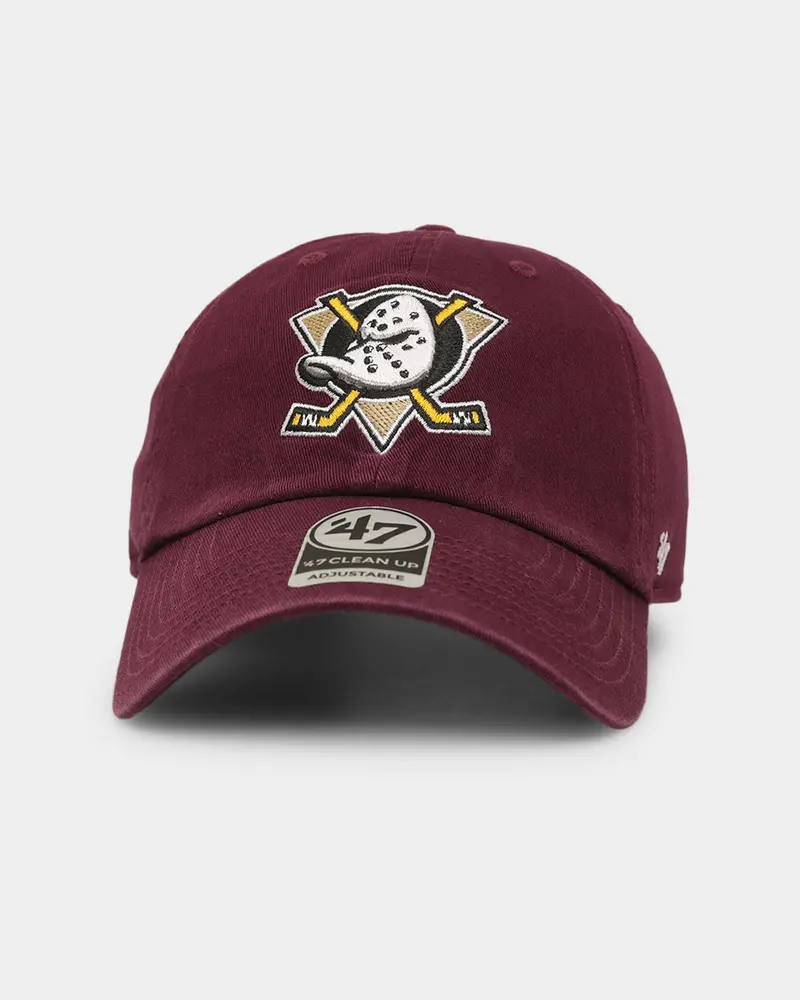 47 Brand Anaheim Ducks 47 Clean Up Strapback Plum 1