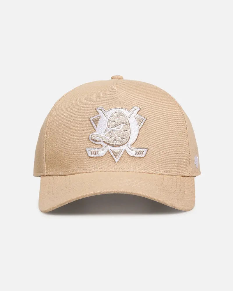 47 Brand Anaheim Ducks 47 Mvp Dt Snapback Khaki/White 1