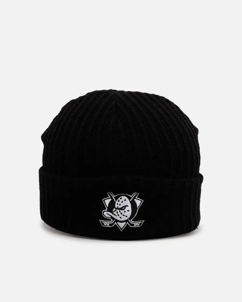 47 Brand Anaheim Ducks Harbor Cuff Knit Beanie Black 1