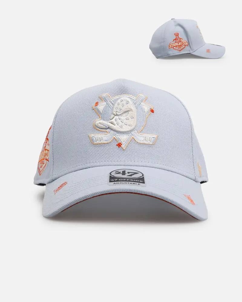 47 Brand Anaheim Ducks 'Overstitch' 47 Offside Snapback Light Blue 1
