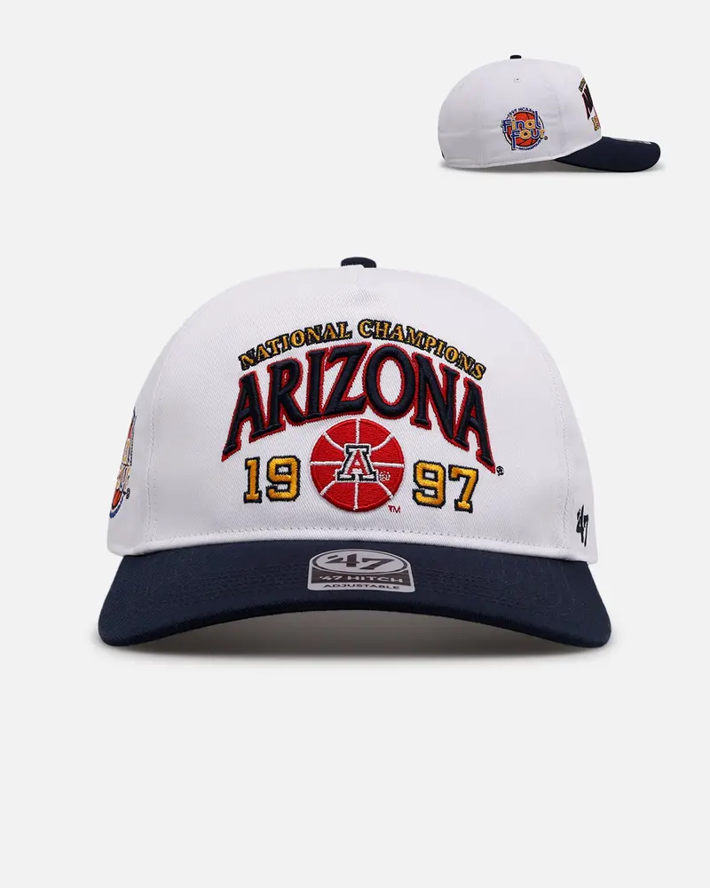 47 Brand Arizona 1997 'March Madness' Hitch Snapback White/Navy 1