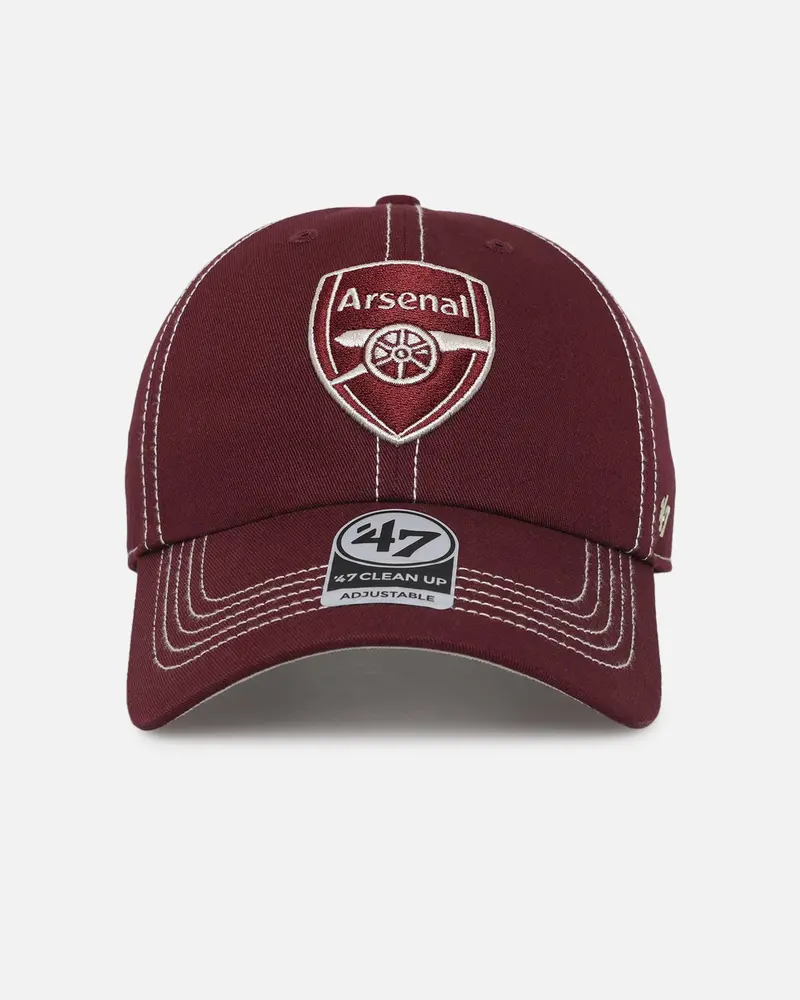 47 Brand Arsenal Football Club 47 Clean Up Strapback Dark Maroon 1