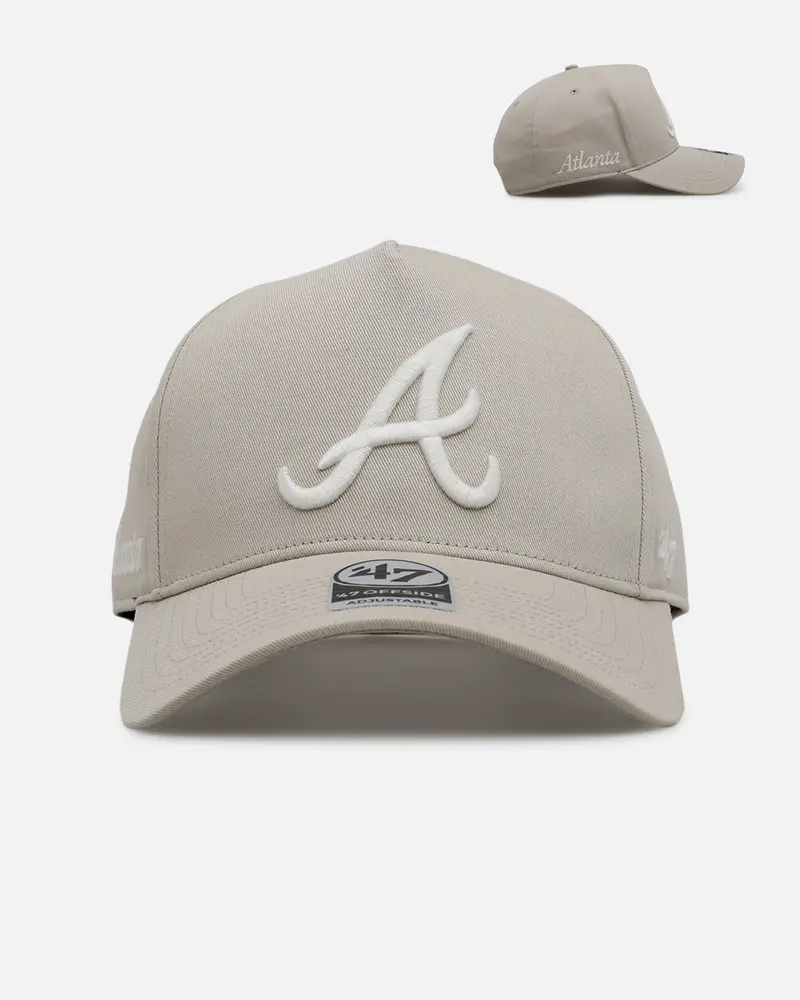 47 Brand Atlanta Braves 'Contemporary Basics' Offside Dt Snapback Tan 1