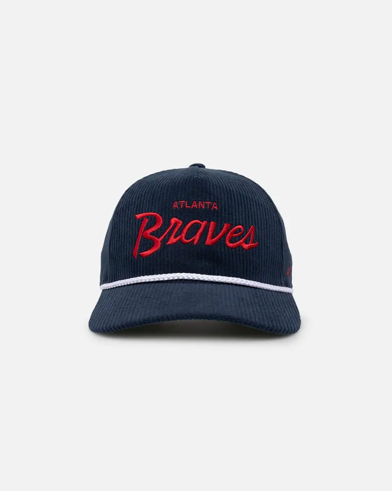 47 Brand Atlanta Braves Crossrope Hitch Snapback Navy 1