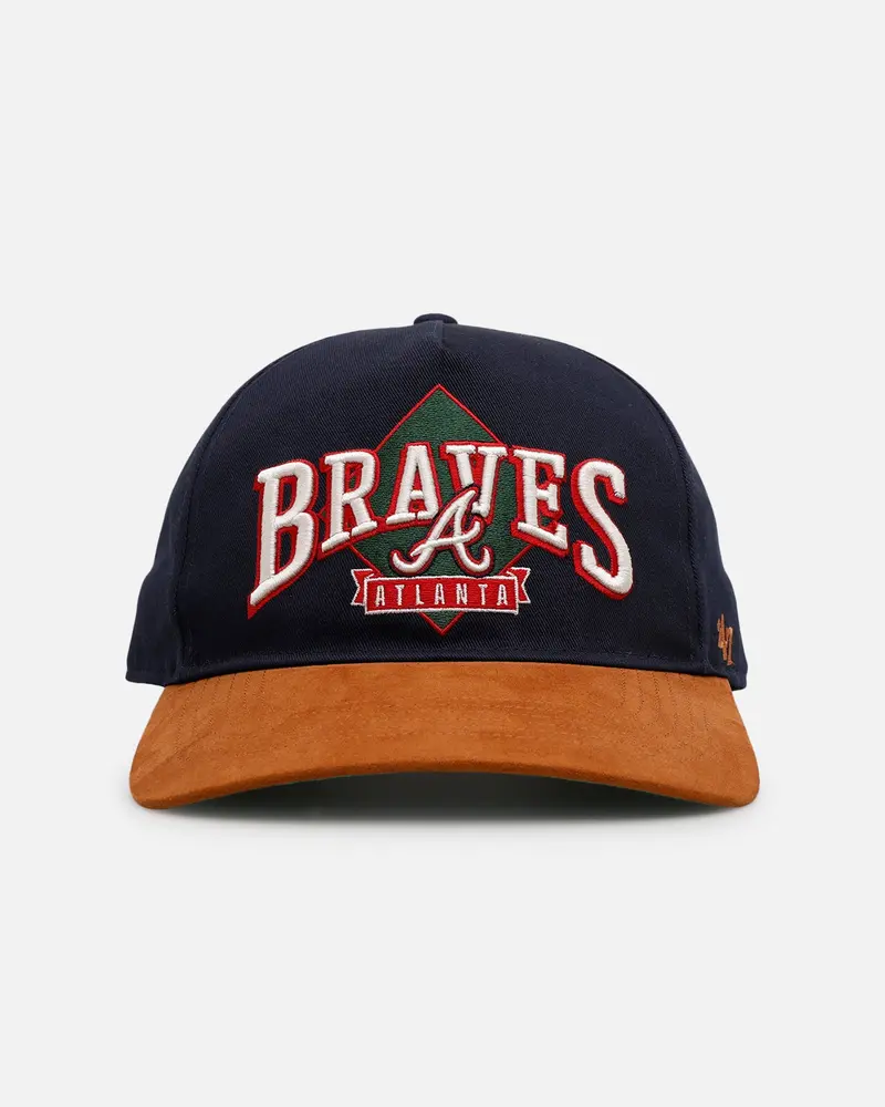 47 Brand Atlanta Braves 'Diamond' 47 Offside Snapback Navy 1