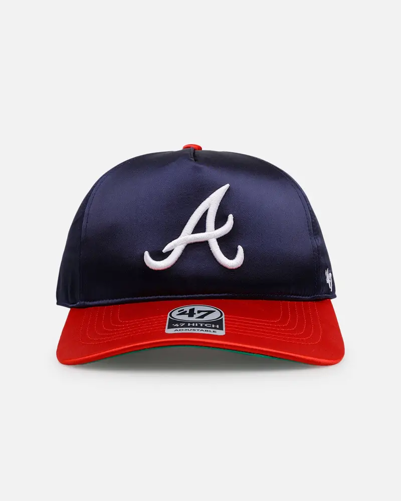 47 Brand Atlanta Braves 'Silky Way' 47 Hitch Snapback Navy/Red 1