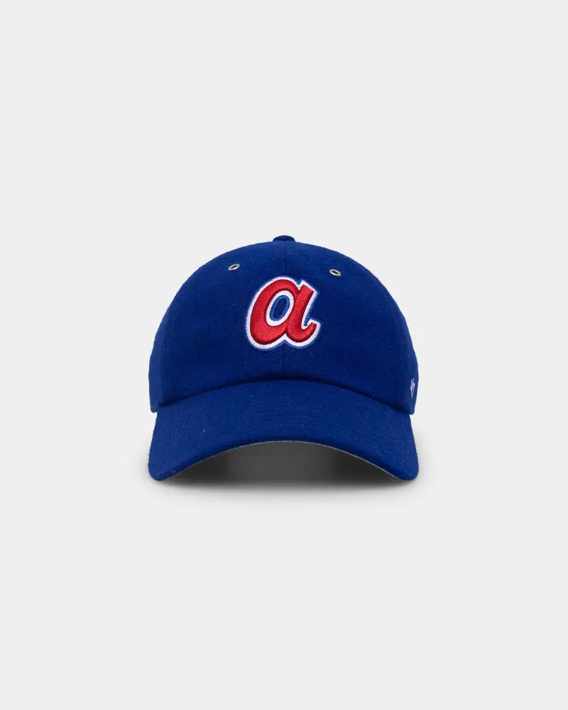 47 Brand Atlanta Braves Wooly '47 Clean Up Strapback Royal 1