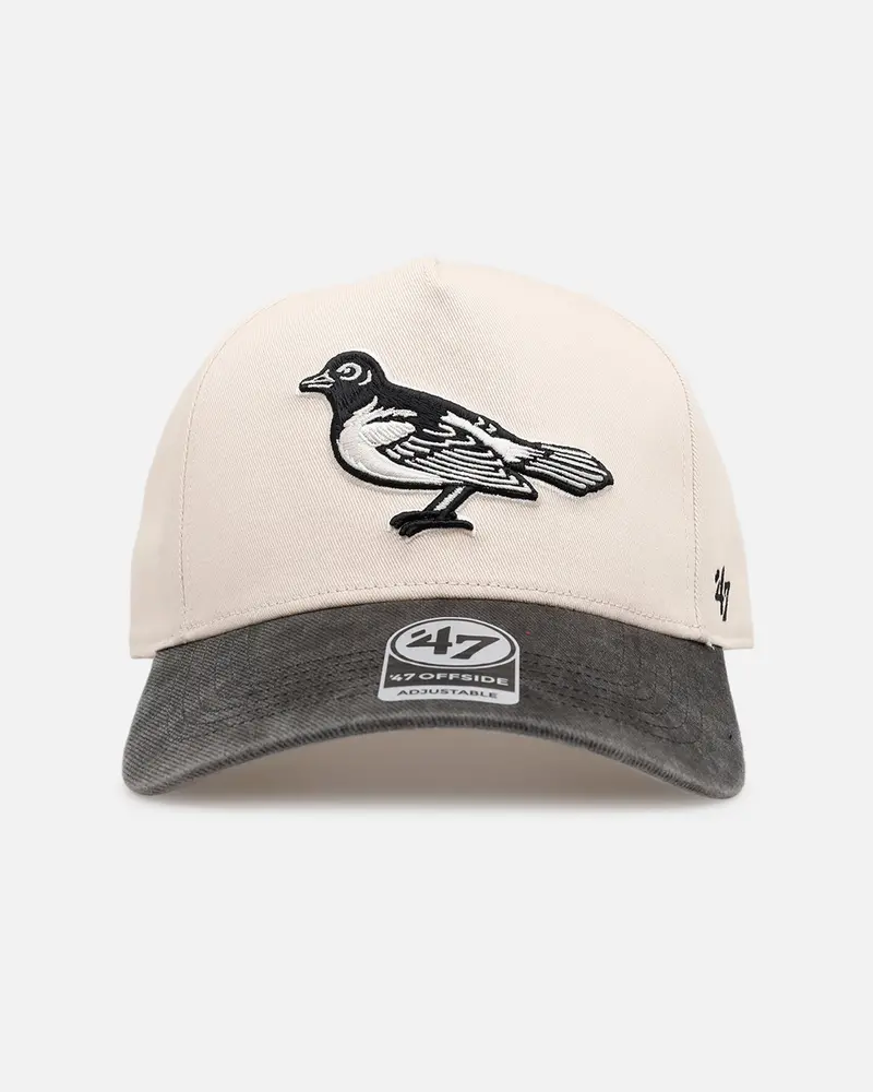 47 Brand Baltimore Orioles 'Washed Black Visor' 47 Offside Snapback Natural 1