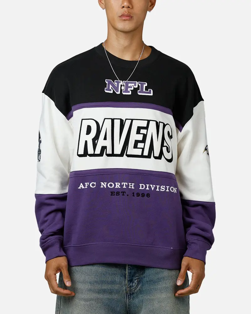 47 Brand Baltimore Ravens Maximalist Crewneck Black/Purple 1