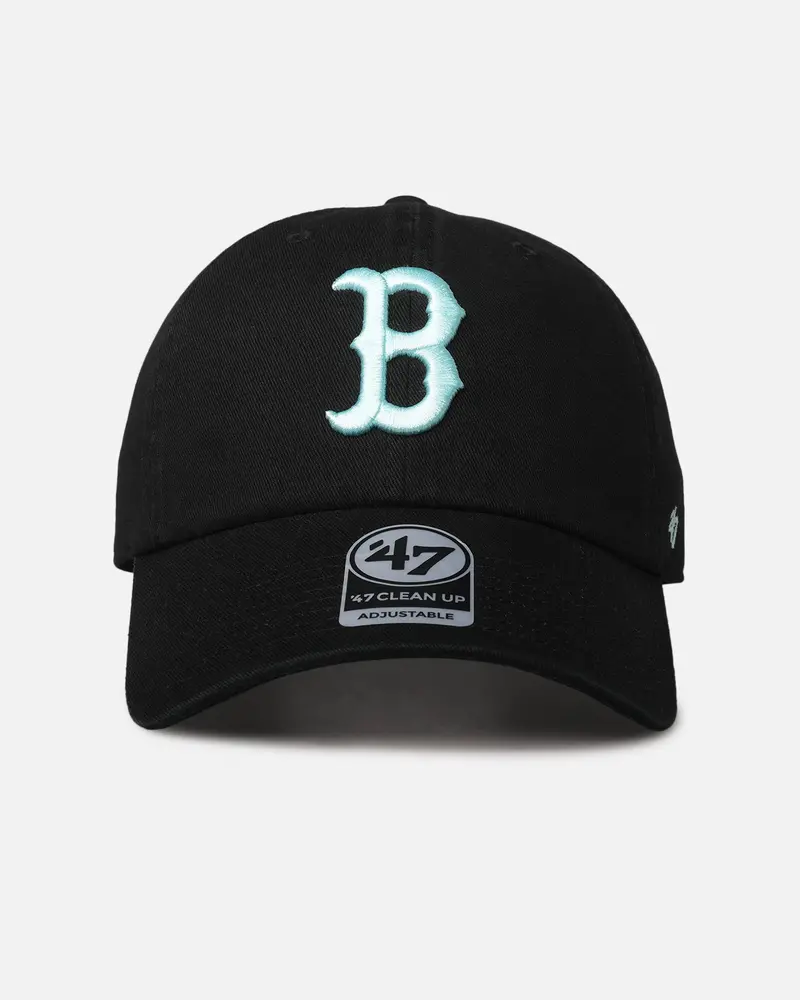 47 Brand Boston Red Sox 47 Clean Up Strapback Black/Turquoise 1