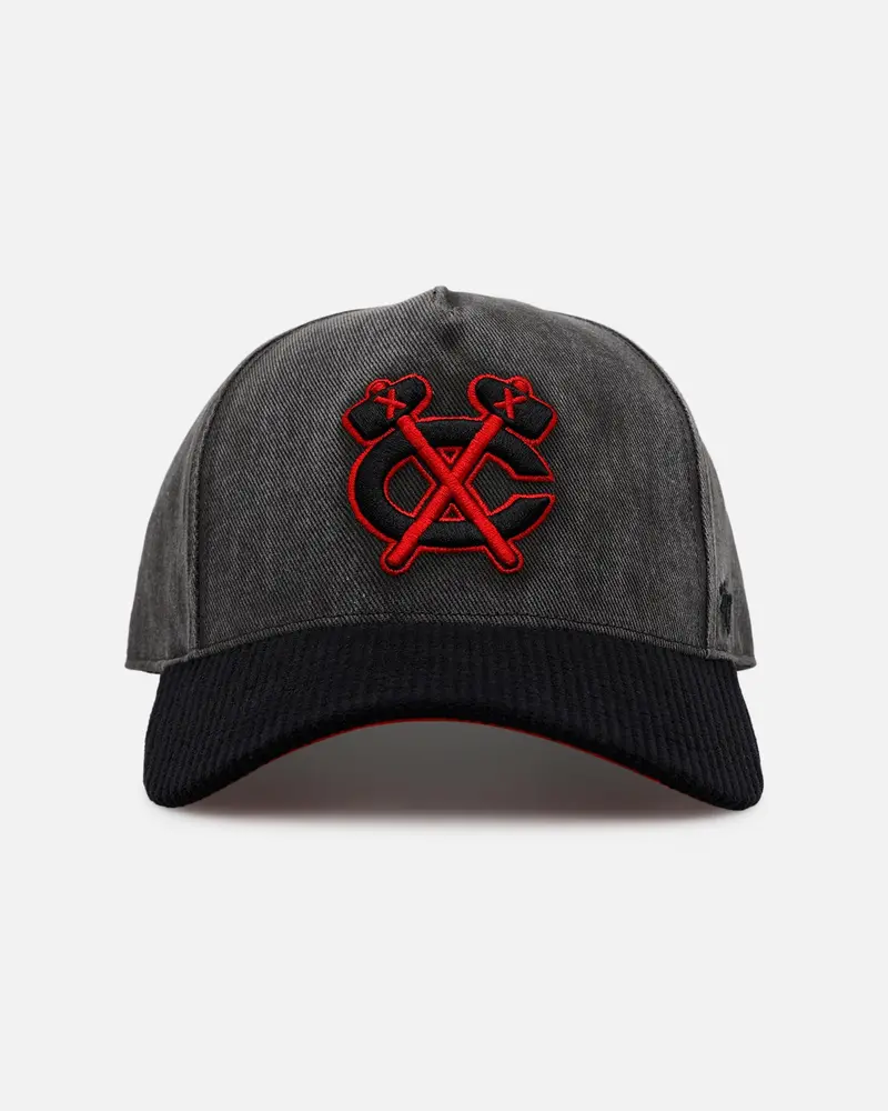 47 Brand Chicago Blackhawks 'Black & Red' 47 Offside Snapback Black/Red 1