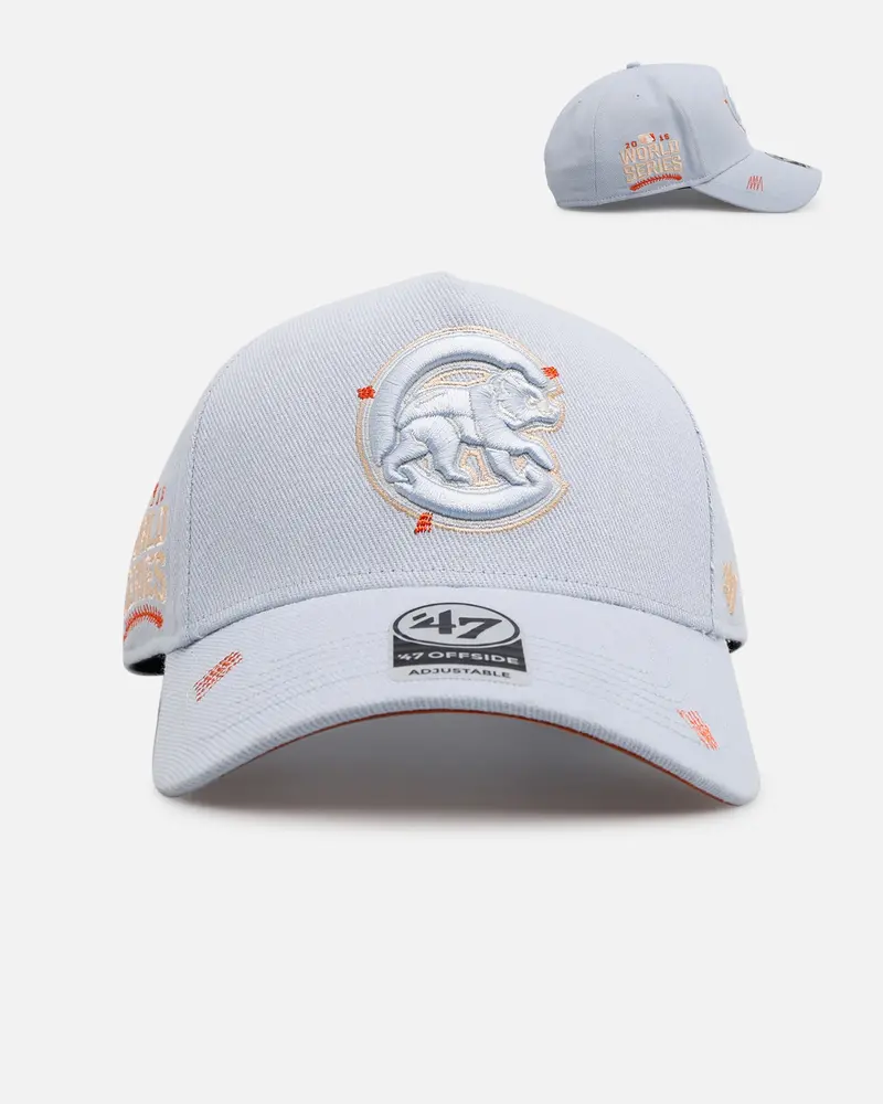47 Brand Chicago Cubs 'Overstitch' 47 Offside Snapback Light Blue 1