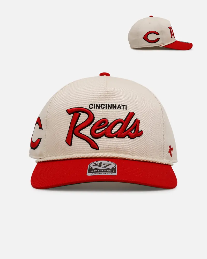 47 Brand Cincinnati Reds 'Mlb Opening Day' Script Hitch Snapback Natural 1