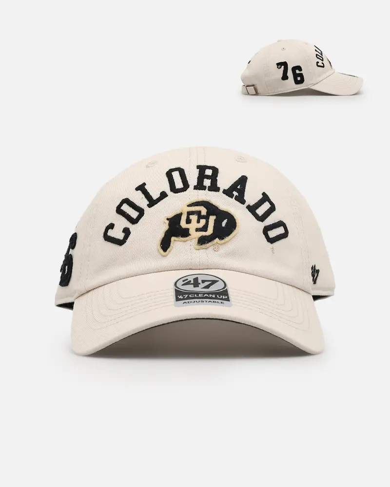 47 Brand Colorado Buffaloes Clubhouse 47 Clean Up Strapback Sand 1
