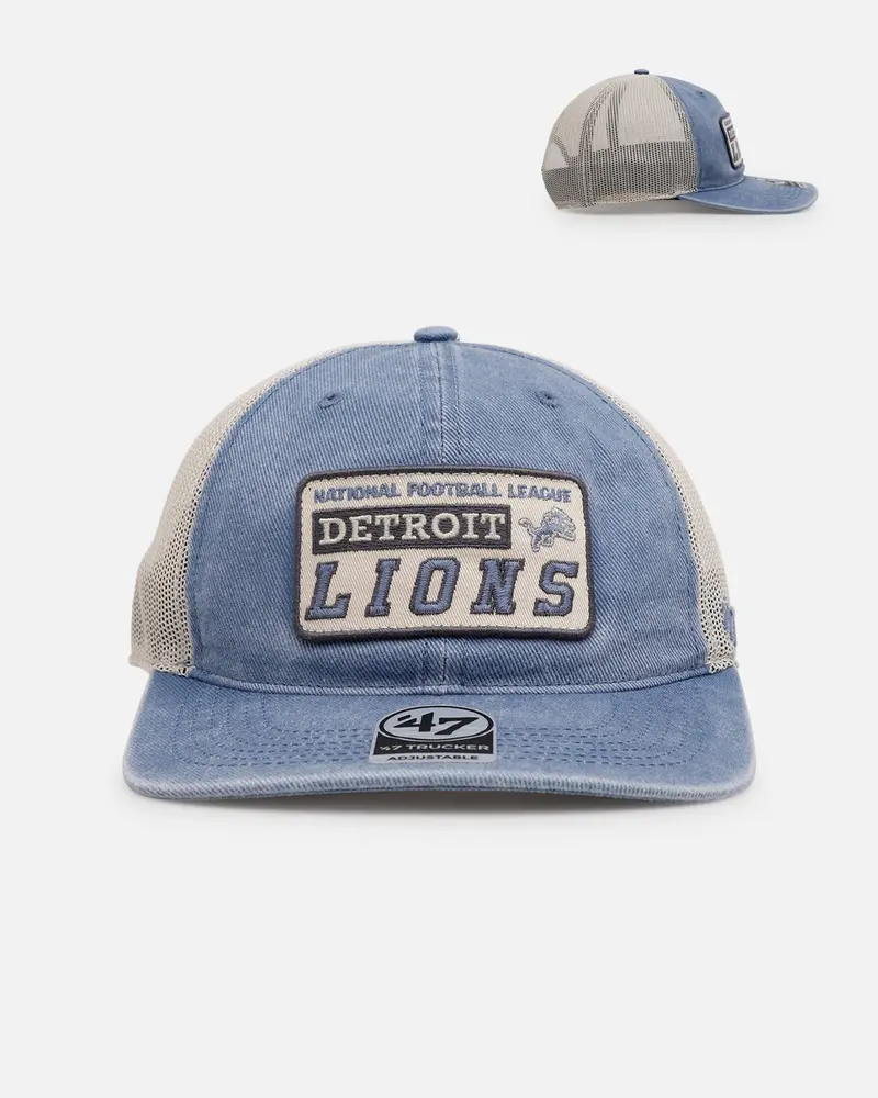 47 Brand Detroit Lions 'Canteen' '47 Trucker Snapback Blue 1