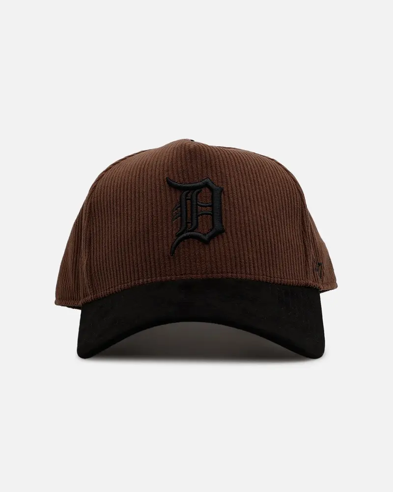 47 Brand Detroit Tigers 'Barren' Offside Dt Corduroy Snapback Brown/Black 1