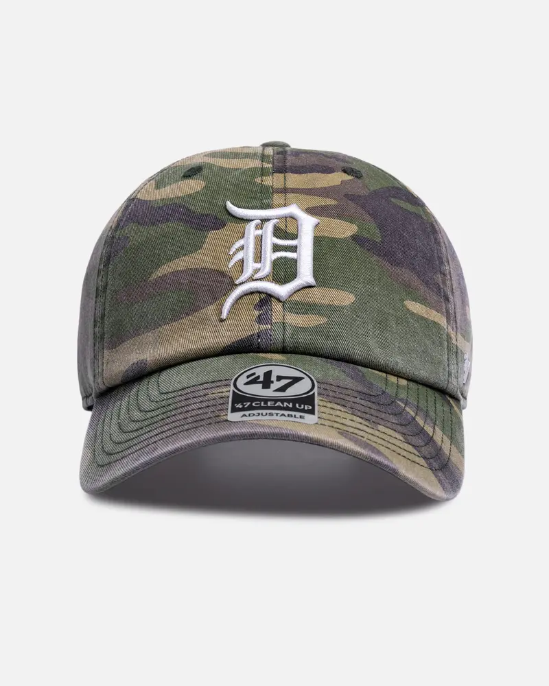 47 Brand Detroit Tigers 'Camo' 47 Clean Up Strapback Camo 1