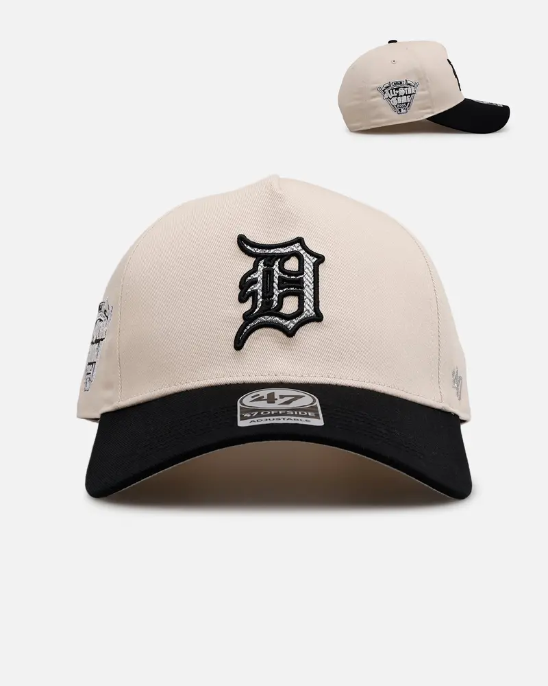 47 Brand Detroit Tigers 'Herringbone' 47 Offside Snapback Natural/Black 1