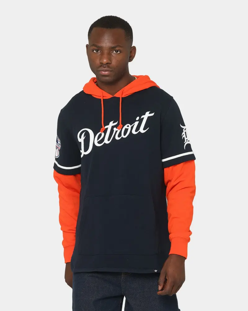 47 Brand Detroit Tigers Shortstop Hoodie Fall Navy 1