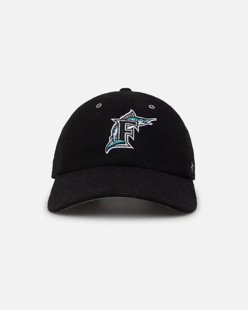 47 Brand Florida Marlins 'Wooly Clean-Up' Strapback Black 1