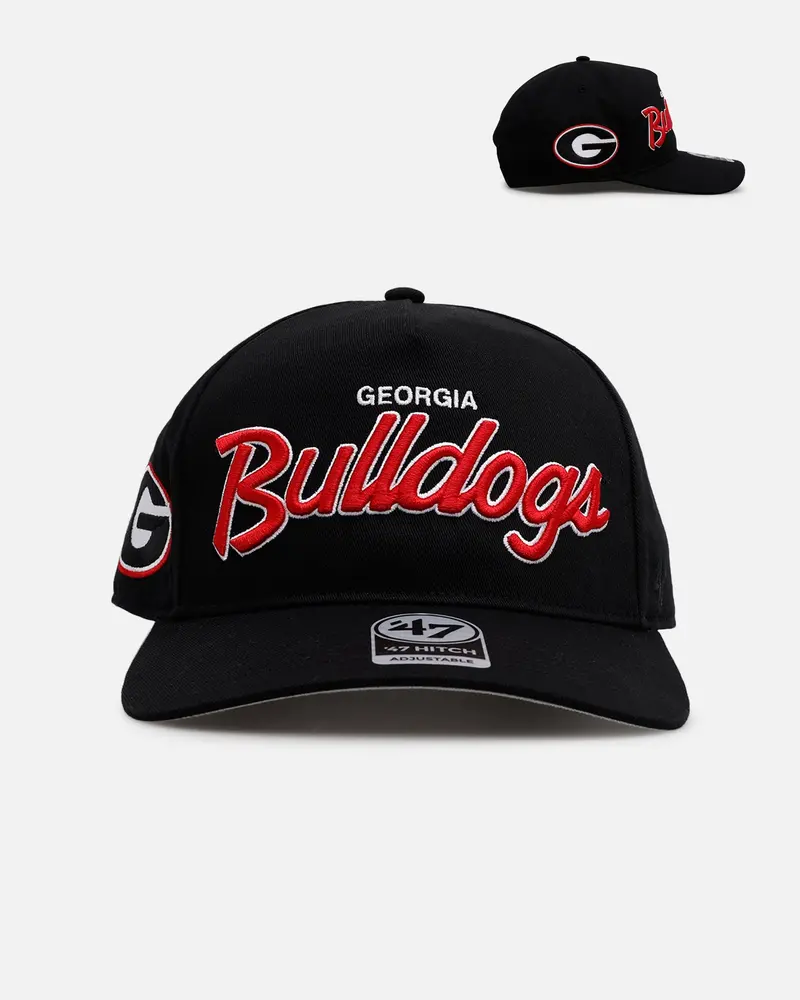 47 Brand Georgia Bulldogs 'Black Dome Script' 47 Hitch Snapback Black 1