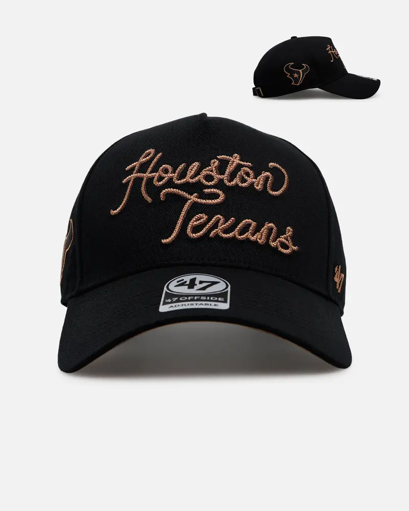 47 Brand Houston Texans 'Round Em Up' '47 Offside Strapback Black 1