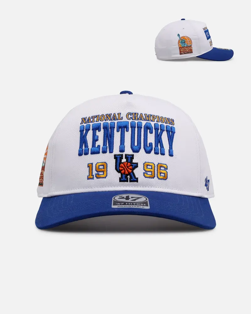 47 Brand Kentucky 1996 'March Madness' Hitch Snapback White/Blue 1