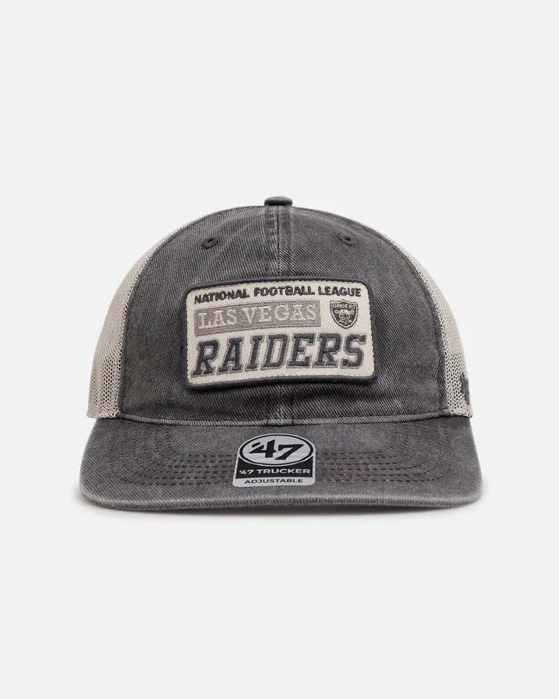 47 Brand Las Vegas Raiders 'Canteen' '47 Trucker Snapback Dark Cinder 1