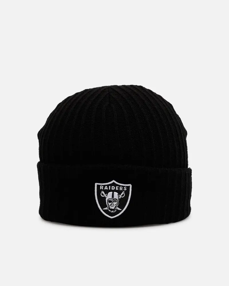 47 Brand Las Vegas Raiders Harbor Cuff Knit Beanie Black 1