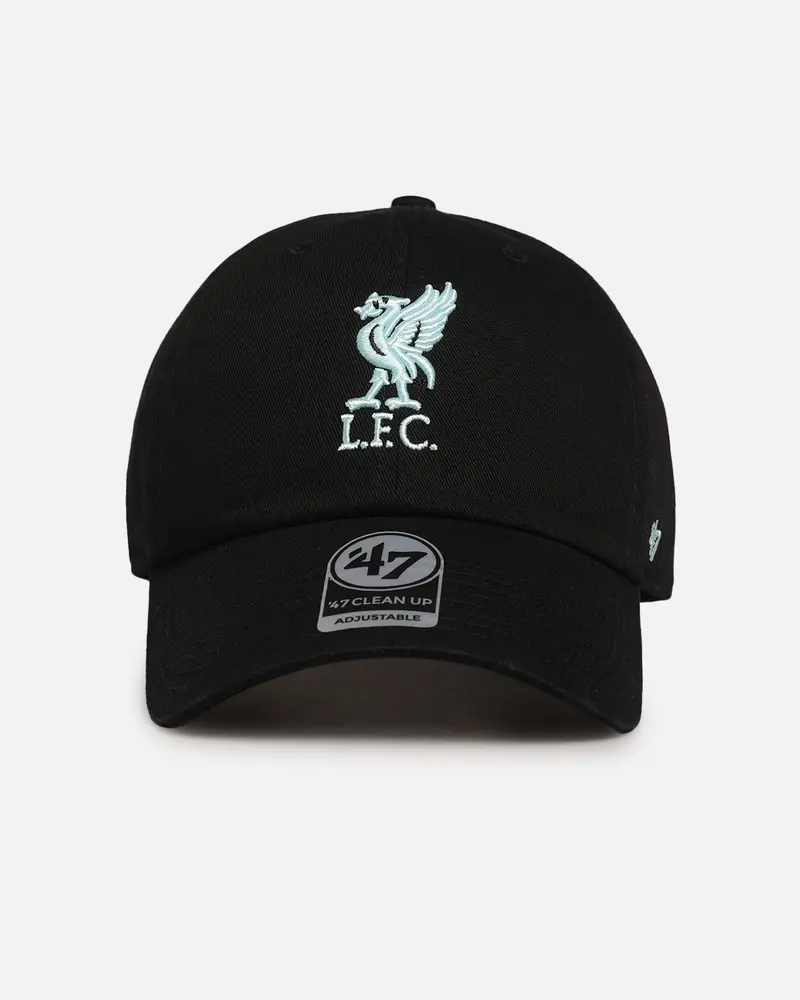 47 Brand Liverpool Football Club 47 Clean Up Strapback Black/Turquoise 1