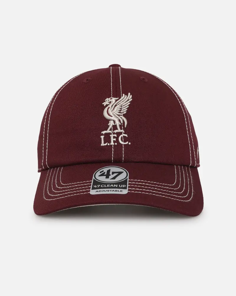 47 Brand Liverpool Football Club 47 Clean Up Strapback Dark Maroon 1