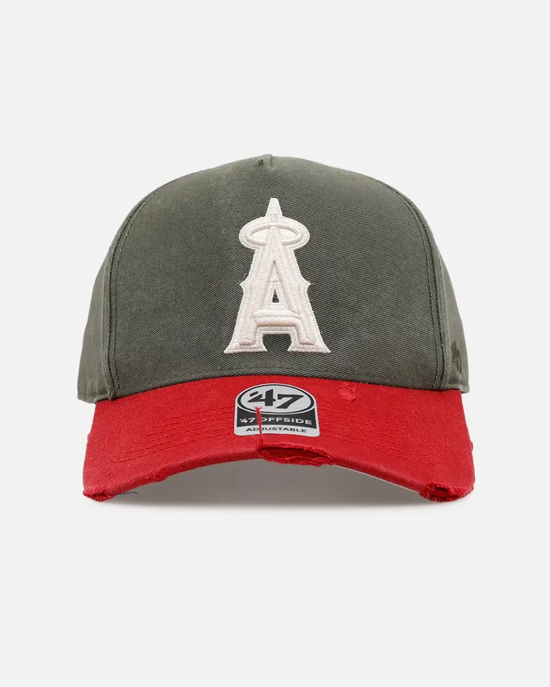 47 Brand Los Angeles Angels 'Utilitarian' 47 Offside Strapback Moss 1