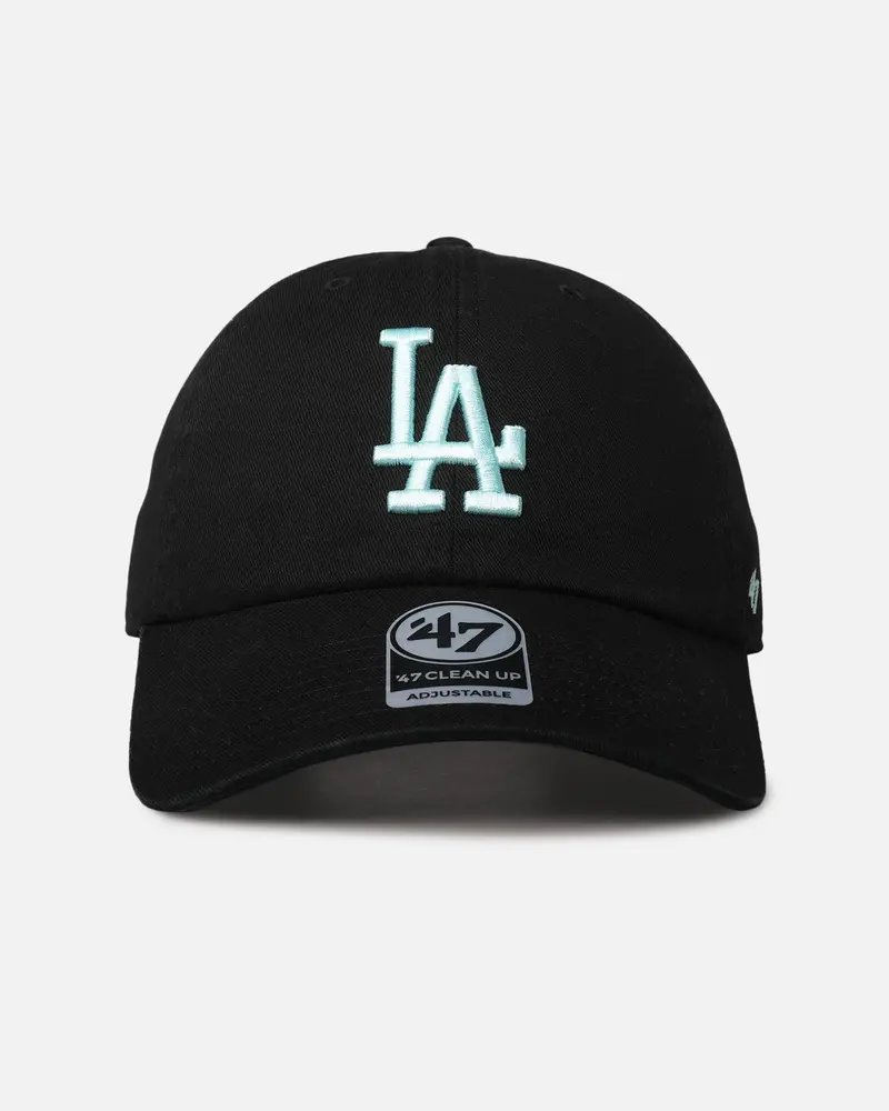 47 Brand Los Angeles Dodgers 47 Clean Up Strapback Black/Turquoise 1