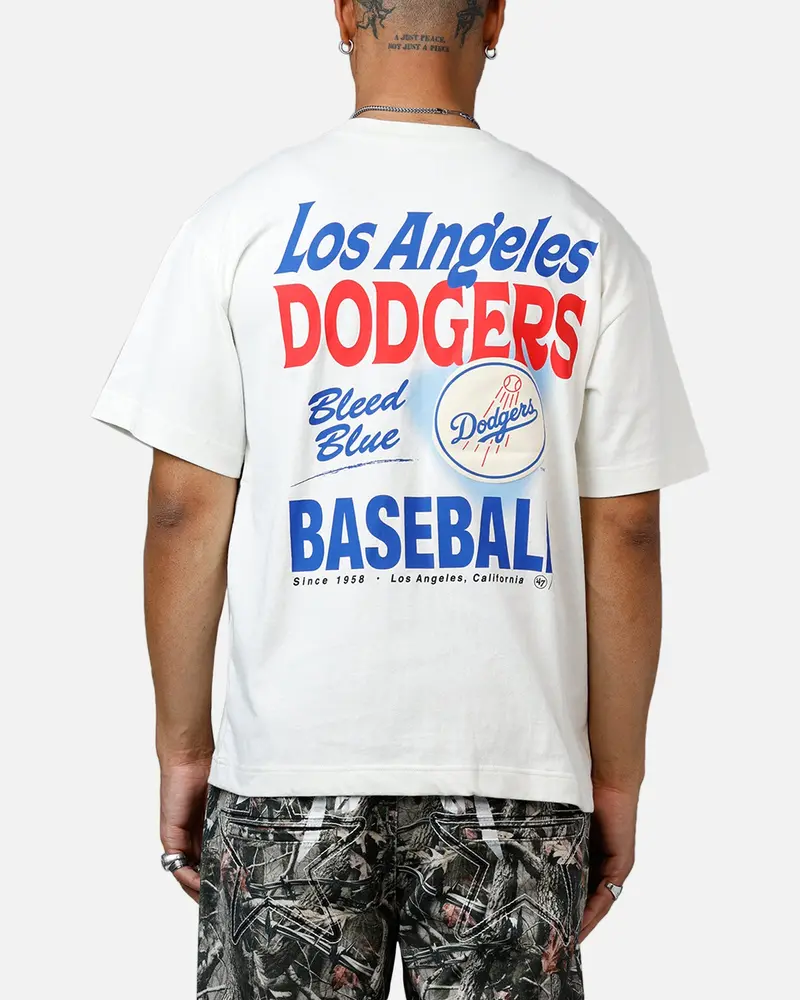 47 Brand Los Angeles Dodgers All Fire T-Shirt White 1