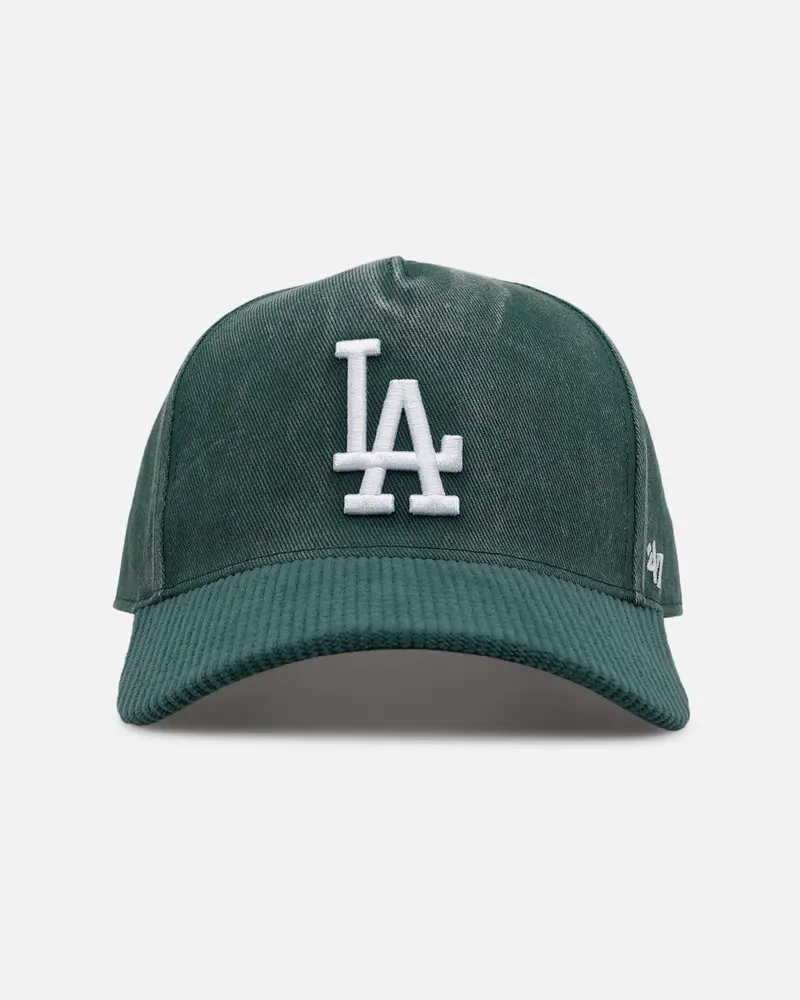 47 Brand Los Angeles Dodgers 'Apollo Cord Dark Green' 47 Offside Snapback Dark Green 1