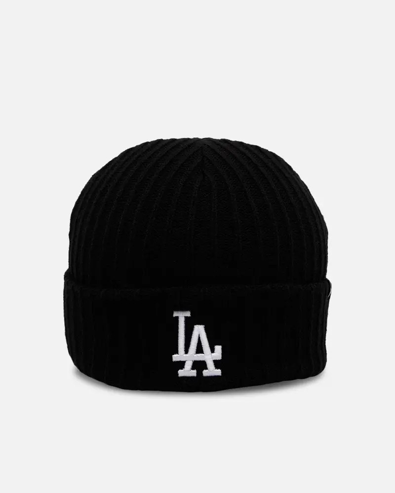 47 Brand Los Angeles Dodgers Harbor Cuff Knit Beanie Black 1