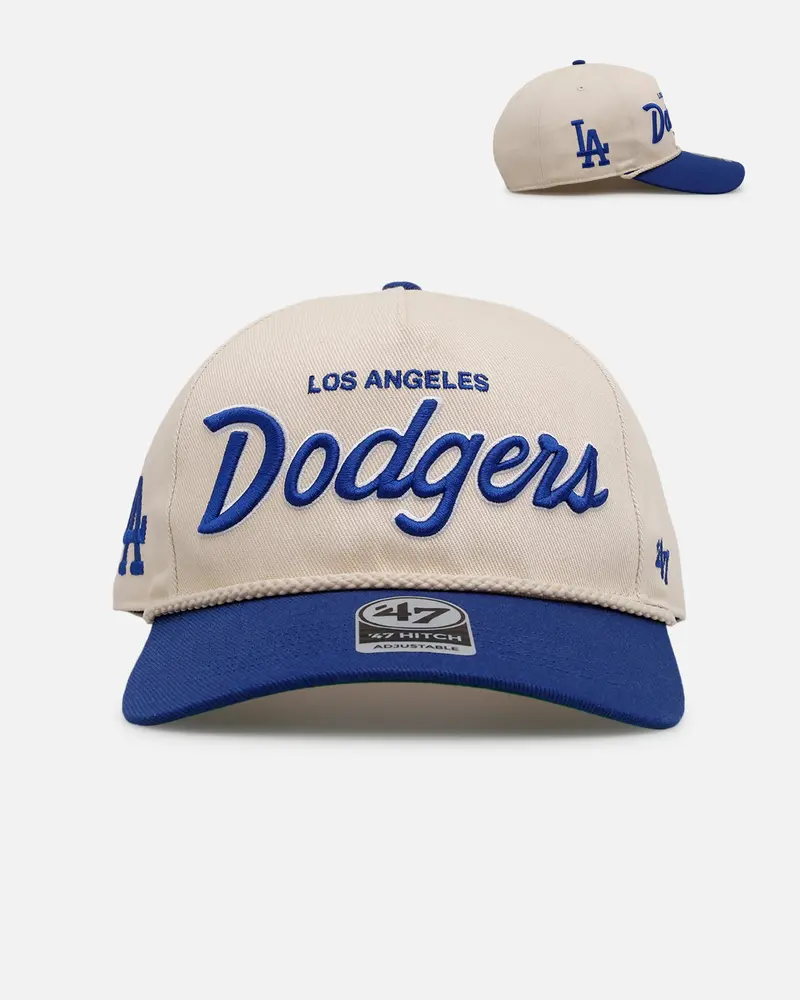 47 Brand Los Angeles Dodgers 'Mlb Opening Day' Script Hitch Snapback Natural 1
