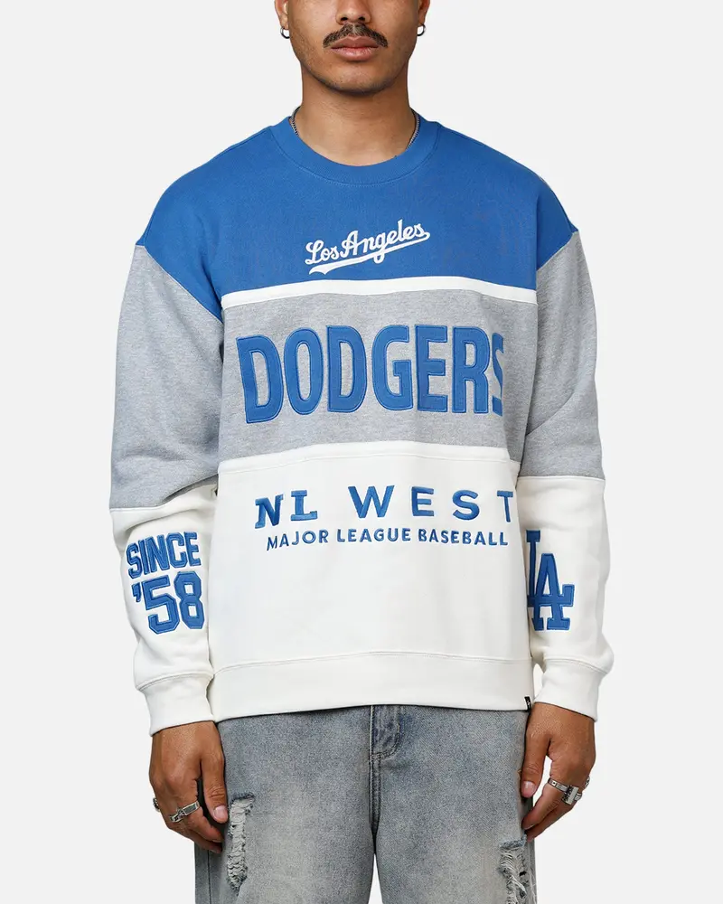 47 Brand Los Angeles Dodgers On Five Crewneck Blue/Grey 1