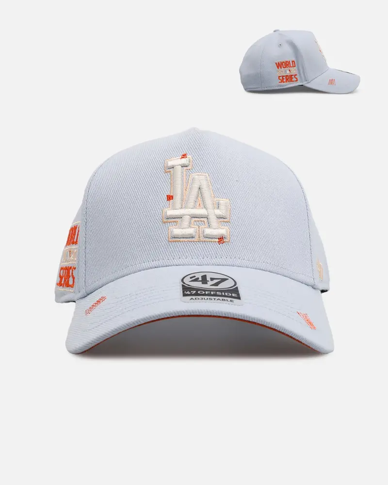 47 Brand Los Angeles Dodgers 'Overstitch' 47 Offside Snapback Light Blue 1