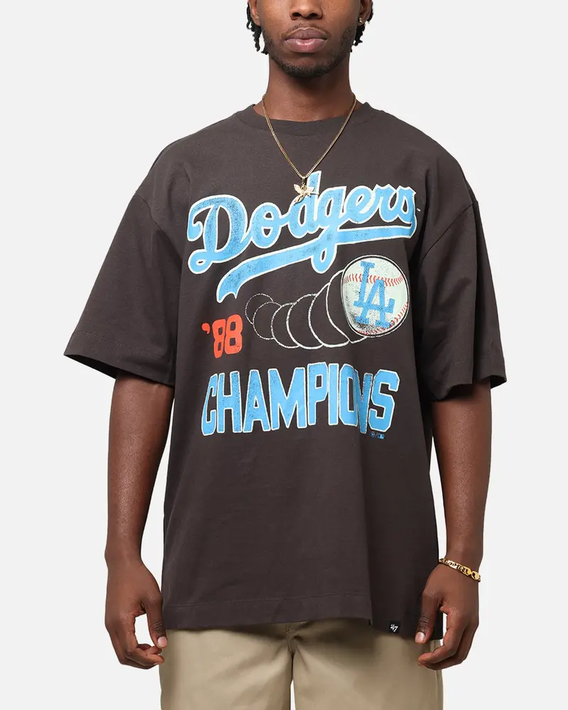 47 Brand Los Angeles Dodgers Sigma Foundation T-Shirt Dark Grey 1