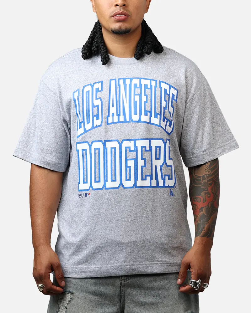 47 Brand Los Angeles Dodgers Stack T-Shirt Grey 1