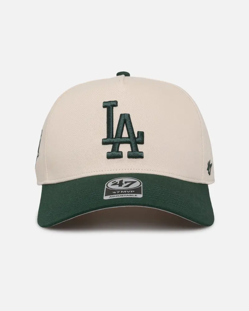 47 Brand Los Angeles Dodgers 'Two-Tone Dodgers' 47 Mvp Dt Snapback Natural/Dark Green 1