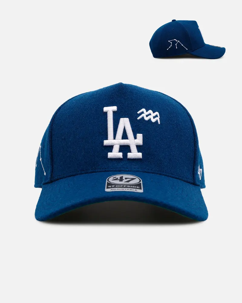 47 Brand Los Angeles Dodgers 'Zodiac' Aquarius 47 Offside Snapback Navy Blazer 1
