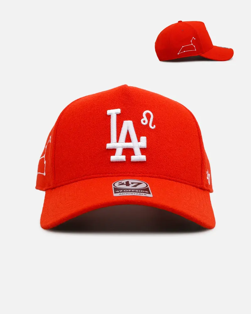 47 Brand Los Angeles Dodgers 'Zodiac' Leo 47 Offside Snapback Orange 1