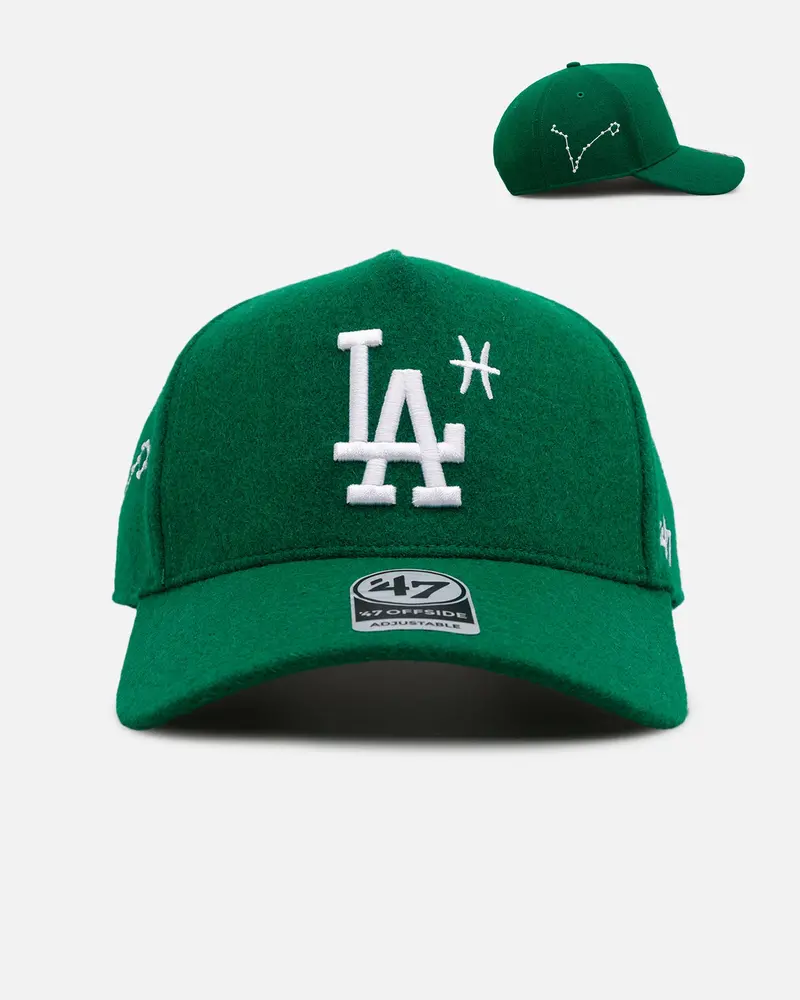47 Brand Los Angeles Dodgers 'Zodiac' Pisces 47 Offside Snapback Kelly Green 1